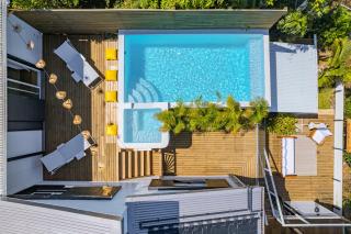 Villa Camomille, piscine au sel chauffée, vue océan - 9