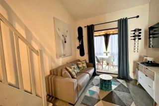 Comfortable mezzanine studio unlimited skiing - 2
