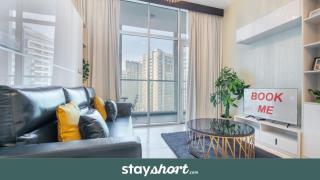 StayShort - Awesome Studio Apartment with Burj Khalifa View at Business Bay - 0