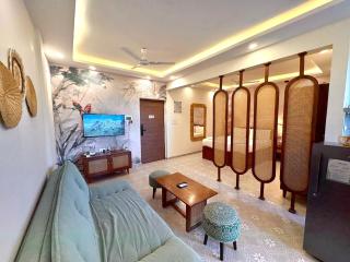 Bright Boho Studio Near Candolim Beach - Modern Amenities & Work Desk - 0