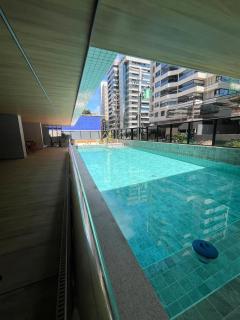 Quarto e sala, vista mar, 50m da praia de Ponta Verde - 8