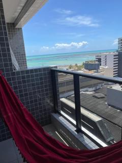 Quarto e sala, vista mar, 50m da praia de Ponta Verde - 2