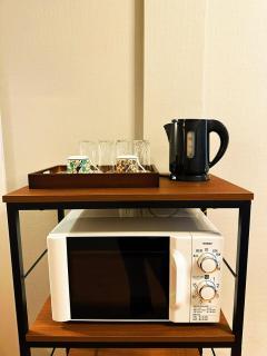Spacious 38 square meter Suite with Separate Living Room and Bedroom, 2 Double Beds, JR and Osaka Metro Access - 4