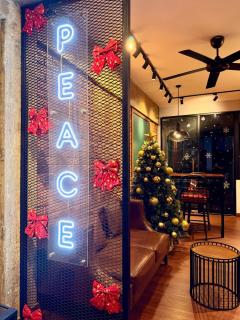 Industrial Concept Melaka Town 6pax- 3BR- wifi - 9