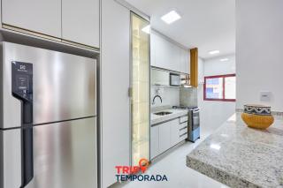 Apartamento espaçoso com ar condicionado e Wi-fi, a 100 metros da praia - Edifício Estoril - 8