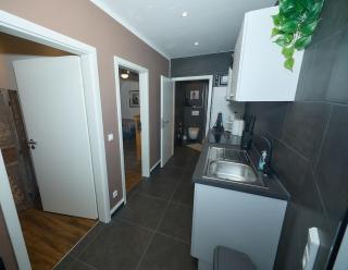 gemütliche 3 Zimmerwohnung mit 2 Einzelbetten, Doppelbett für Monteure geeignet - 5