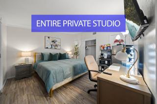 Entire Private Studio with King Bed, Bathroom, 1 Parking, Available Now - 0