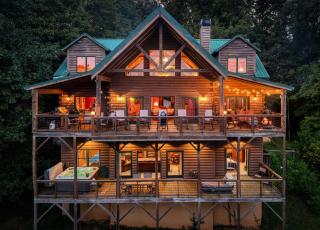 Luxe Cabin - Hot Tub, Deck, Views, Near Blue Ridge - 0