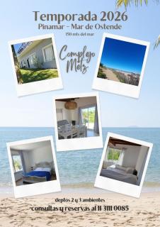 Departamentos Pinamar 4 y 6 personas - 0