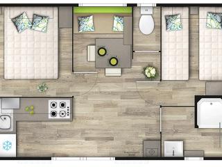Mobil-home 24m² avec terrasse à Saint-Jean-de-Monts - API-1-52-918 - 5