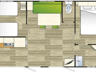 Mobil-home confortable avec terrasse pour 5 personnes - API-1-52-916 - 5
