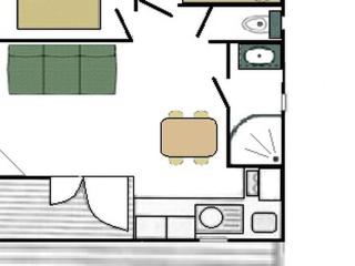 Chalet de 28m² pour 4 personnes avec terrasse - API-1-52-1035 - 2