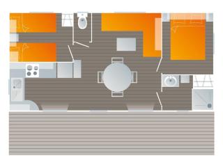 Mobil-home 33m² Terrasse à Saint-Pierre-d'Oléron - API-1-52-1040 - 3