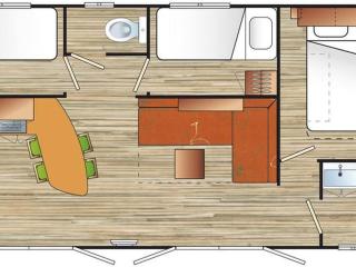 Mobil-home avec Terrasse, 3 Chambres, 4 Personnes - API-1-52-1131 - 5