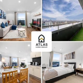 Panoramic City Views Elegant 2BR, 2 Min to Metro - 0