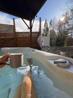 Refuge Fristad - Microchalet Peppar avec spa privé - 8