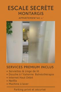 Escale secrète Montargis Jacuzzi Appart Climatisé Parking gratuit - 7