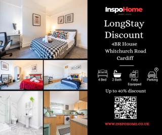 LongStay Whitchurch Rd 4BR House with Parking and fast Wifi - 8