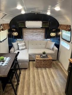 Luxurious Remodeled Airstream with Wraparound Deck and Spa near Honey Grove, Texas - 7