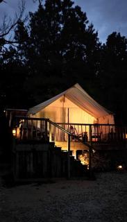 Luxury Safari Tent with Outdoor Clawfoot Tub and Firepit, Near Honey Grove, Texas - 5