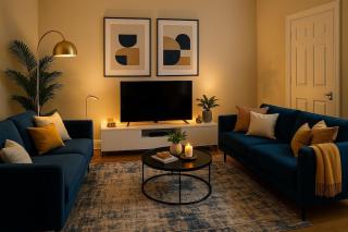 3 Bedrooms Homely House with Garden, Sleeps 6 Comfortably with 4 Double Beds, Newcastle, Free Street Parking, Business Travellers, Contractors, & Holiday Goers, Near all Major Transport Links in Newcastle & City Centre - 0