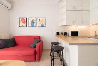 C5 3rd floor balcony view 1bdr flat 850m Metro Evangelismos 150m EKPA University Campus 100m Bus Stop to Acropolis - 8