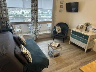 Studio lumineux à Courseulles-sur-Mer avec vue sur la mer - 0