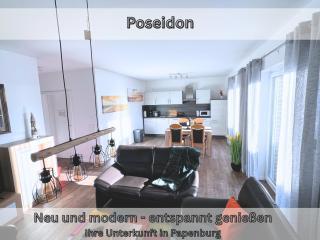 NEU "Poseidon" Papenburg ebenerdig rollstuhlgerecht 84 qm Neubau EBK Free Wifi NEU - 0