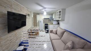 Kit completa na praia da Aviação ótima localização com Ar Condicionado, WI FI, SMARTV, CANAIS, PORTARIA 24H - 0