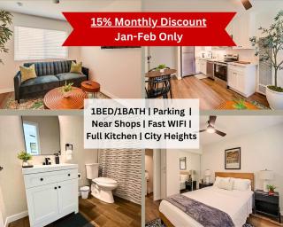 Stylish 1BR Near Downtown, Beaches & North Park - 0