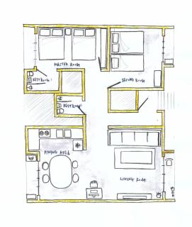 Spacious! 2BR 2BA at Hongdae - Seoul - 2