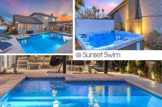 Sunset Swim, Luxury Vegas Villa with Pool, Hot Tub - 8
