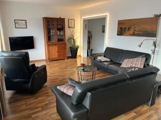 "An der alten Mühle 1" Große Fewo 110 qm, zentral gelegen, zwei Schlafzimmer, Südbalkon, Gartenterrasse & Wallbox - 5