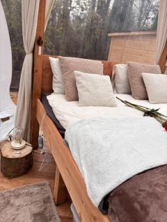 Bubbeltent in bos met hottub, 20m Amsterdam - 1