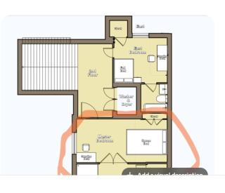 Queen Bed with Attached Private Bath - 4