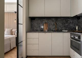 Modernin kaksio keskustassa autopaikalla - 7