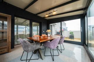 Rooftop Palette Retreat - Luxury 2BR with Patio - 7