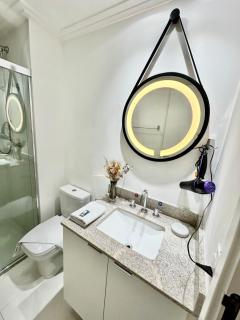 Apartamento moderno no Thera Ibirapuera com varanda e vista livre perto do metro e Congonhas - 4