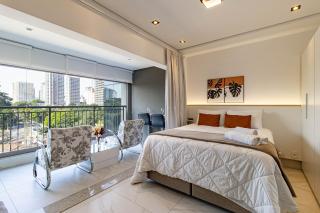 Apartamento moderno no Thera Ibirapuera com varanda e vista livre perto do metro e Congonhas - 0