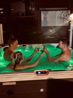 Hot tub retreat, at Tattersall Lakes caravan - 7