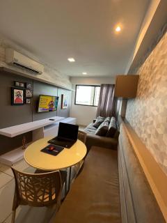 Flat Beach Class Excelsior - Apto Completo para 4 pessoas vista rio e mar - 8