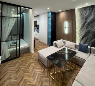 Modern 1BR, Lux-Skyscraper Large, Loggia and View - 0