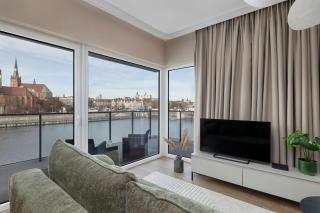 Szczecin River View Terrace with AC & Parking by Noclegi Renters - 0