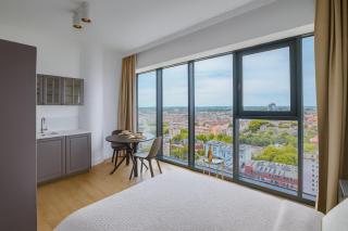 Luksusowy apartament z widokiem, basenem i sauną Hanza Tower - 6