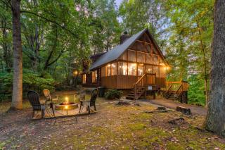Secluded Cozy Cabin with Hot Tub & Fire Pit - 1