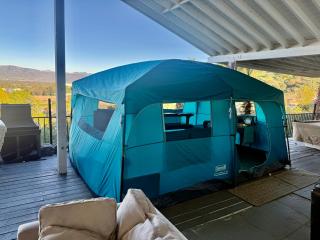 Private Entry Glamping Cabin Tent Big Estate View Deck Pool Gated 2Acre Oasis Extra Fee 4 Guest Clea-ning Pet - Female Share Indoor Men Share Outdoor ONLY RG - 2