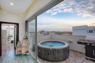 Roof terrace, Seaview 3 bedroom penthouse GOSLM-11 - 8