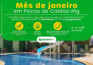 Hotel Nacional Inn Poços de Caldas - Lazer completo e Gastronomia no Centro - Poços de Caldas - 8