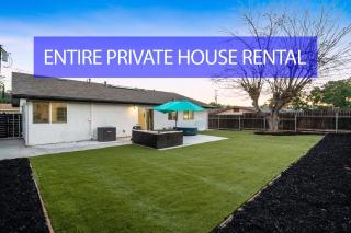 Entire Private Home with 4Bedrooms 2Bathrooms, Hot Tub, King Bed, Garage, Gated Backyard, Available Now - 0