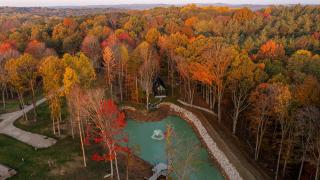 Waterfront Cabin with Hot Tub, Fire Pit, Sauna near French Lick, IN - 9